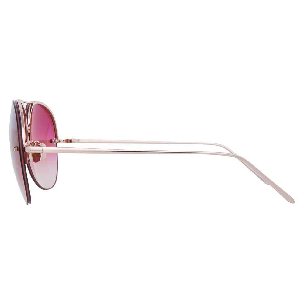 Color_LFL574C7SUN - Linda Farrow 574 C7 Aviator Sunglasses