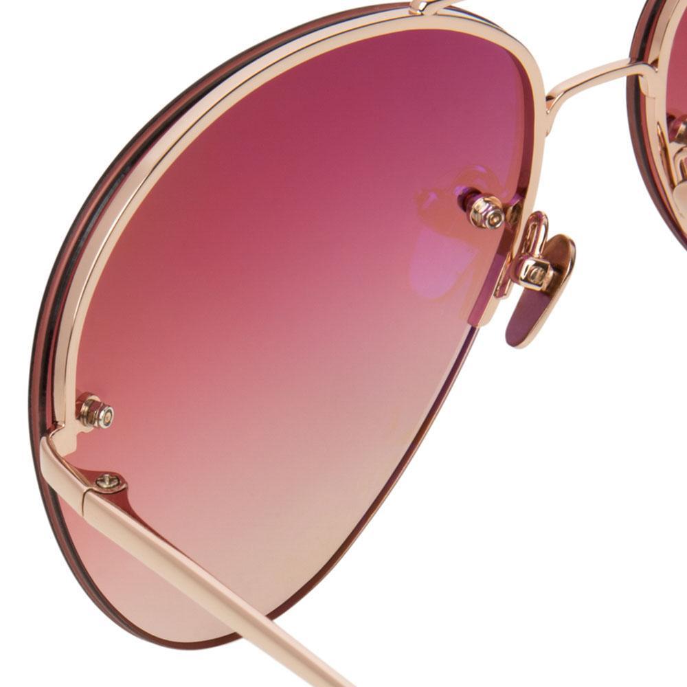 Color_LFL574C7SUN - Linda Farrow 574 C7 Aviator Sunglasses