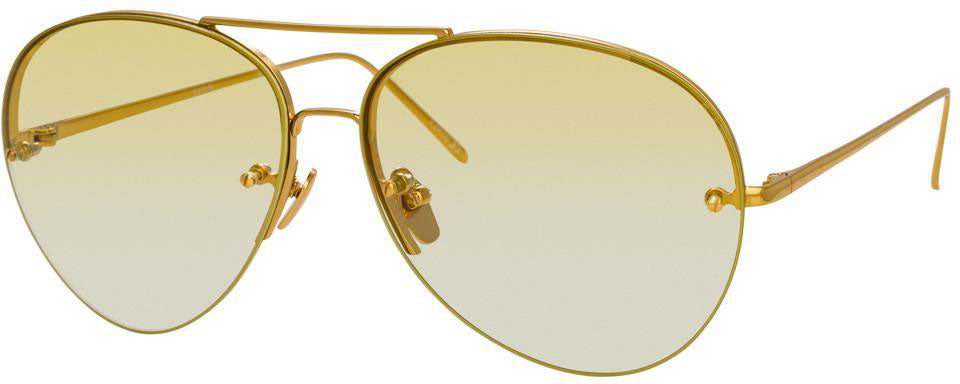 Color_LFL574C9SUN - Linda Farrow 574 C9 Aviator Sunglasses