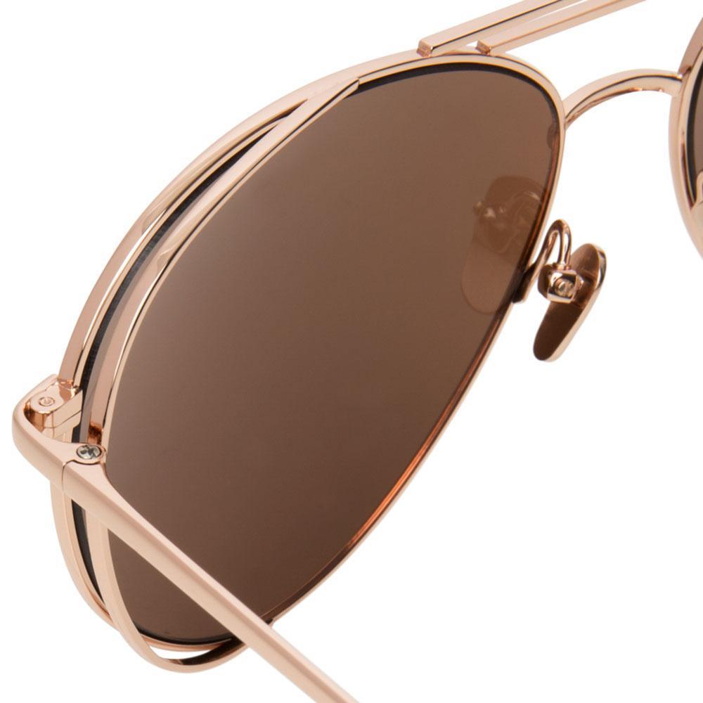 Color_LFL575C3SUN - Linda Farrow 575 C3 Aviator Sunglasses