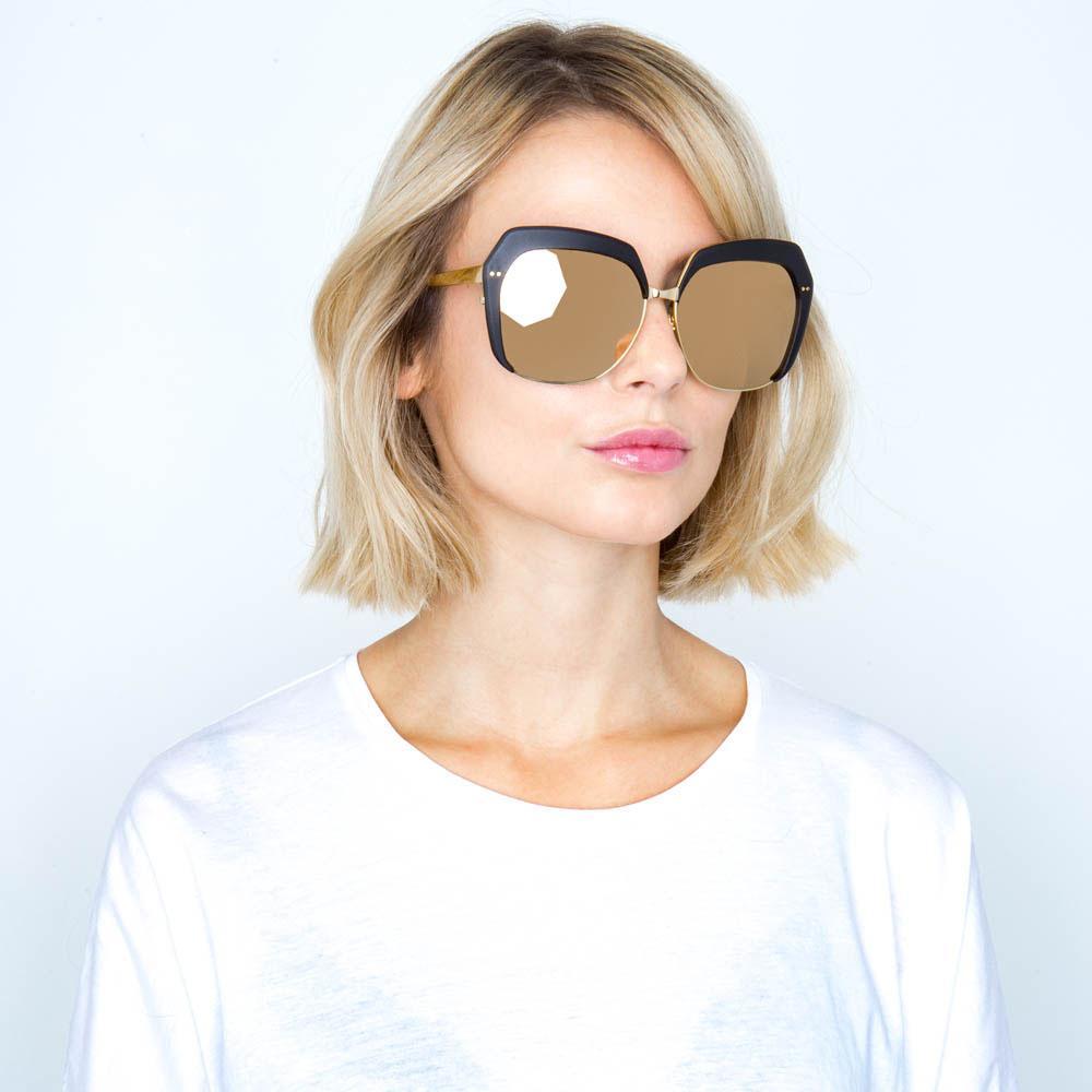 Color_LFL578C2SUN - Linda Farrow 578 C2 Oversized Sunglasses