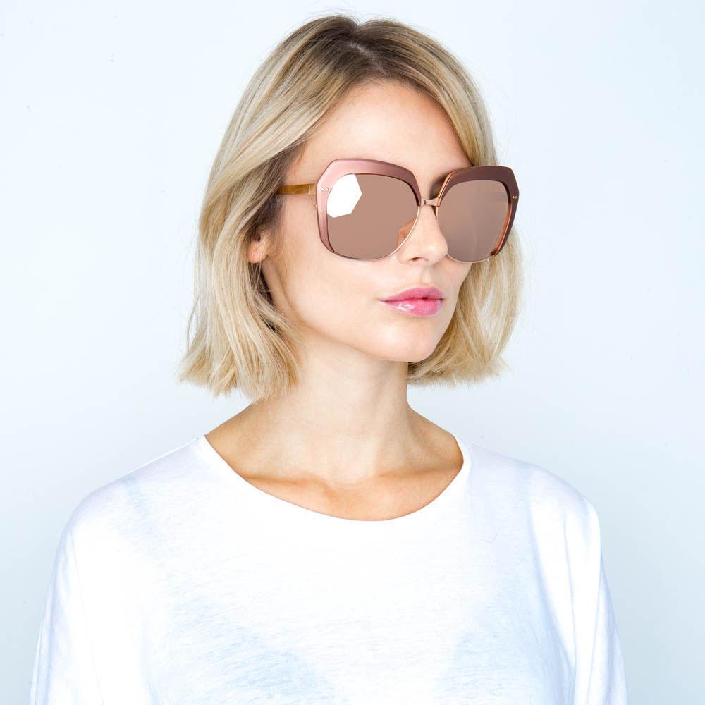 Color_LFL578C3SUN - Linda Farrow 578 C3 Oversized Sunglasses