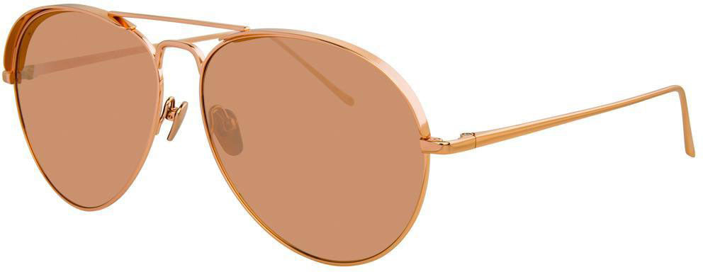 Color_LFL594C3SUN - Linda Farrow 594 C3 Aviator Sunglasses