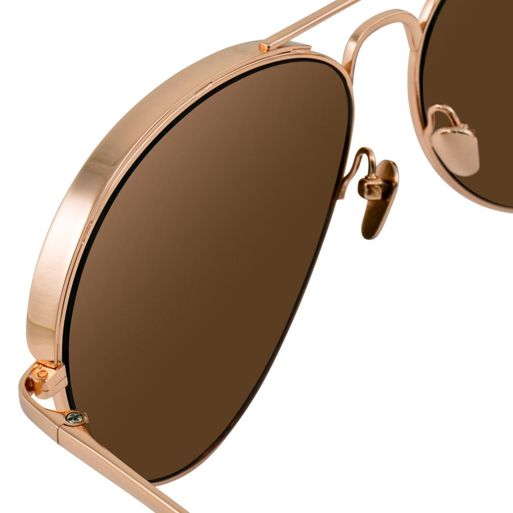 Color_LFL594C3SUN - Linda Farrow 594 C3 Aviator Sunglasses