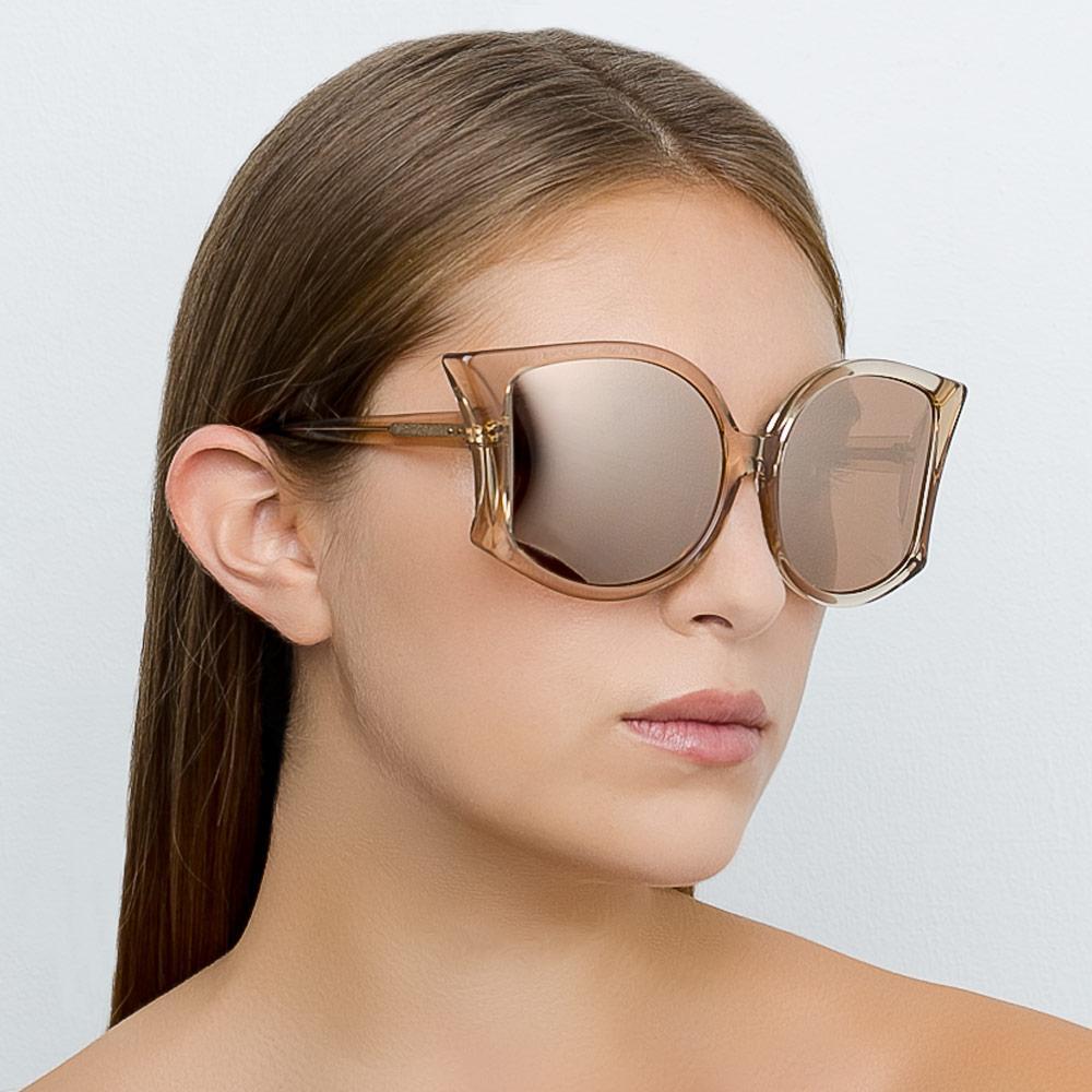 Color_LFL595C5SUN - Linda Farrow Lerretta C5 Oversized Sunglasses