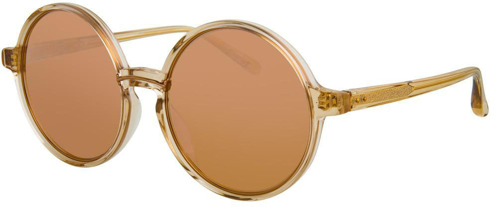 Color_LFL650C4SUN - Linda Farrow 650 C4 Round Sunglasses