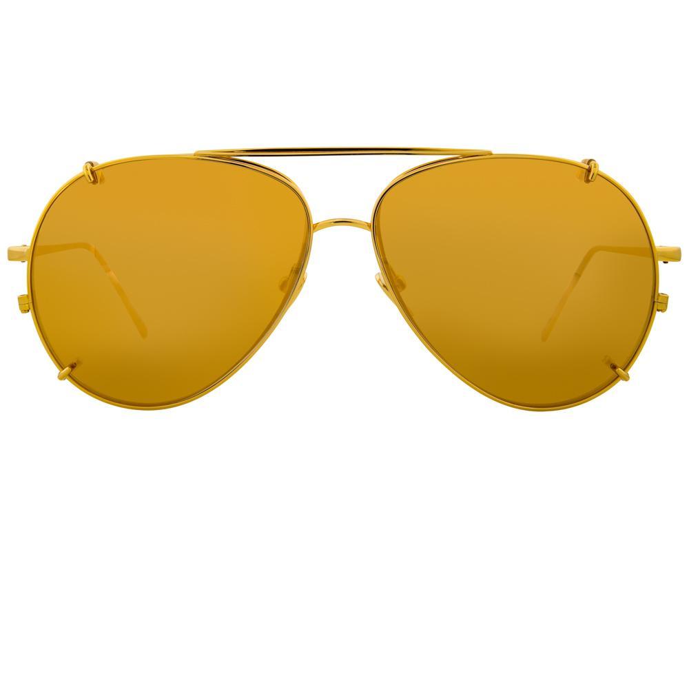 Color_LFL666C1SUN - Linda Farrow 666 C1 Aviator Sunglasses