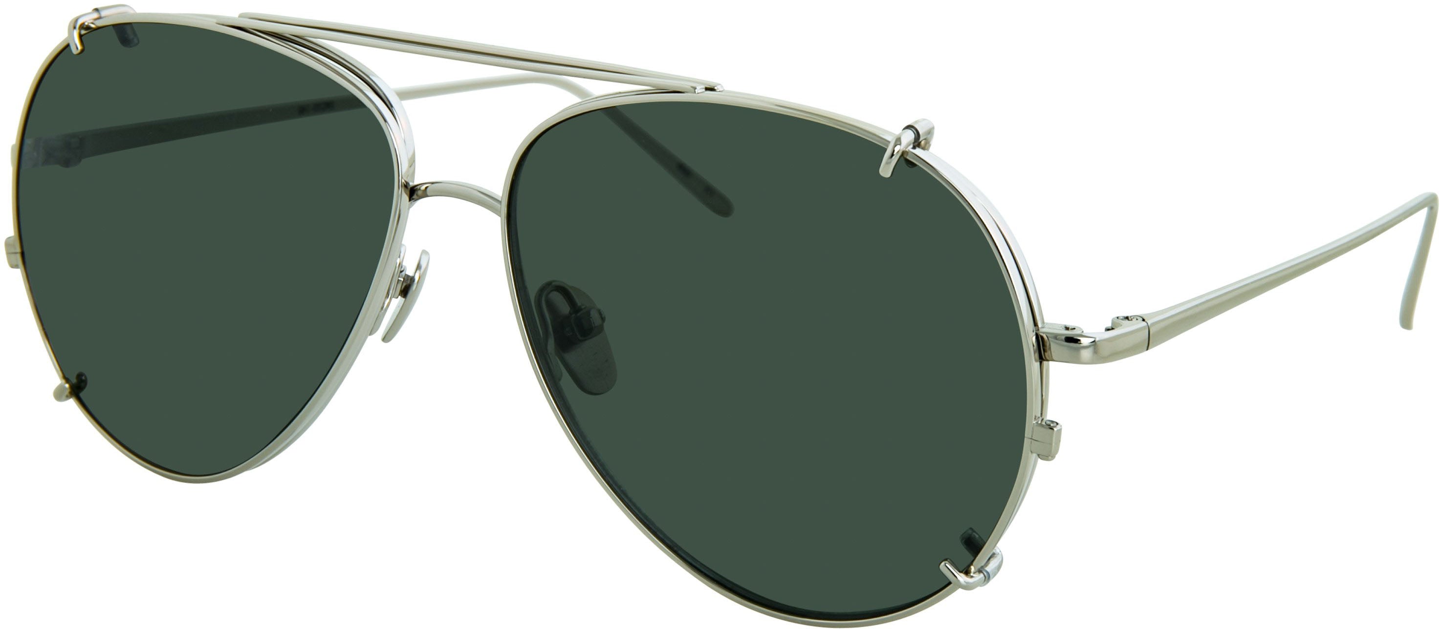 Color_LFL666C5SUN - Linda Farrow 666 C5 Aviator Sunglasses