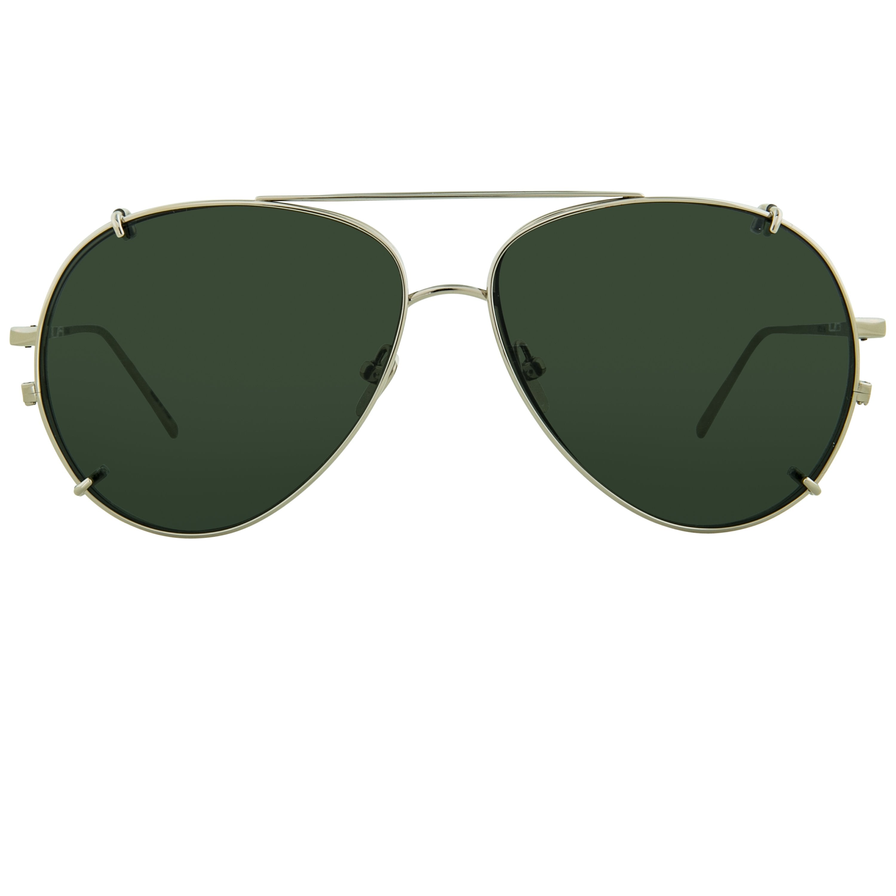 Color_LFL666C5SUN - Linda Farrow 666 C5 Aviator Sunglasses