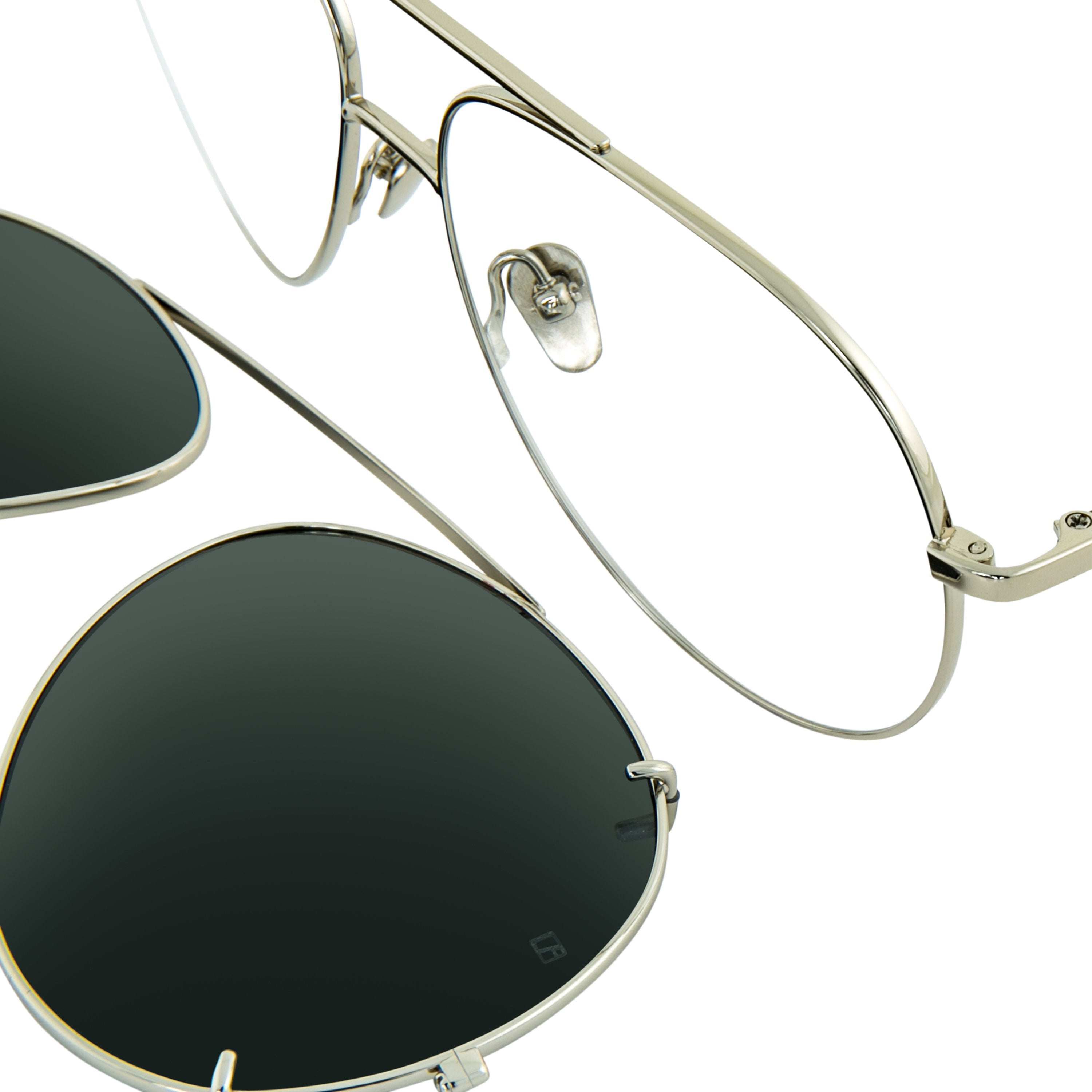 Color_LFL666C5SUN - Linda Farrow 666 C5 Aviator Sunglasses