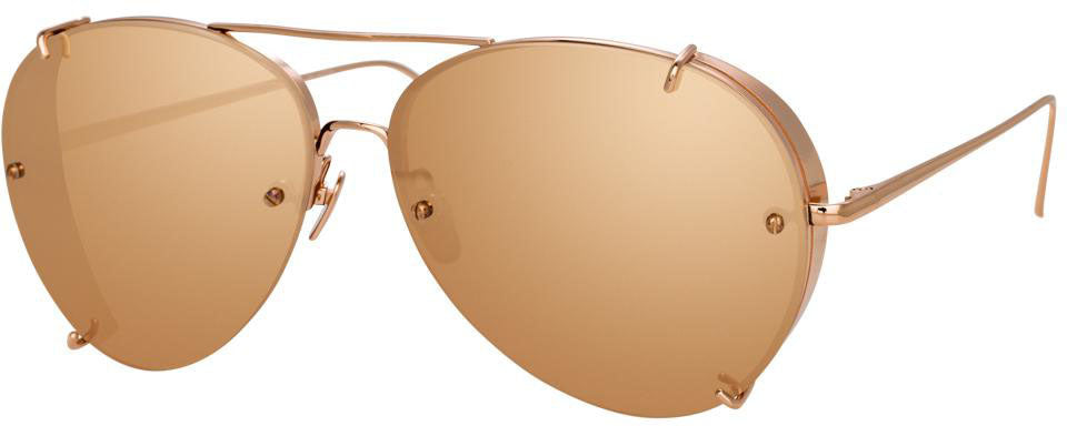 Color_LFL729C3SUN - Linda Farrow Peggy C3 Aviator Sunglasses