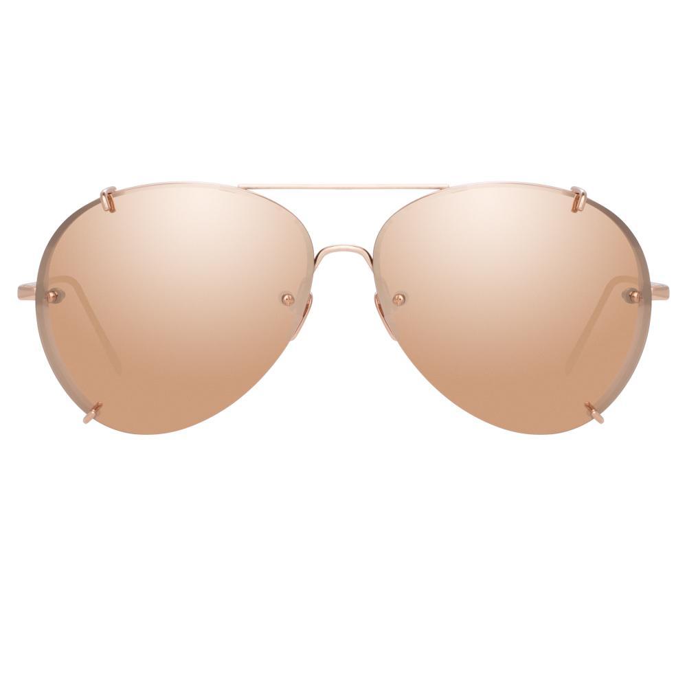 Color_LFL729C3SUN - Linda Farrow Peggy C3 Aviator Sunglasses