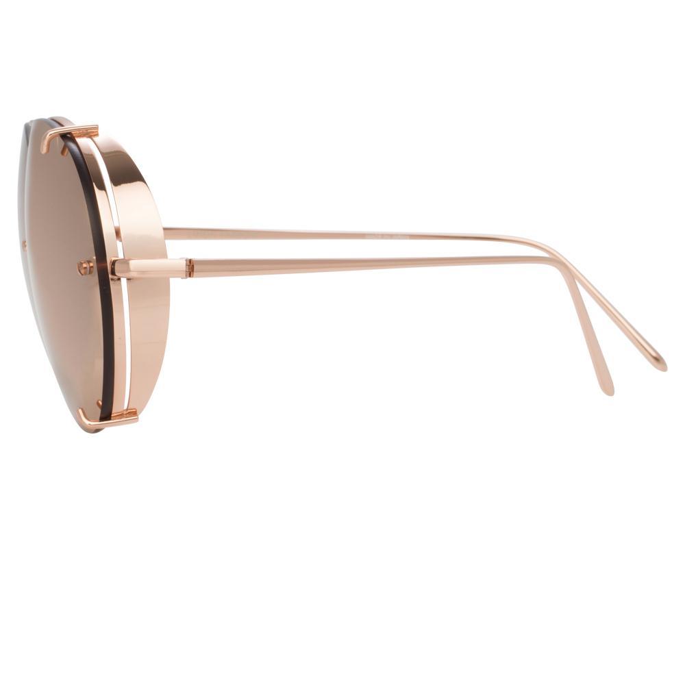 Color_LFL729C3SUN - Linda Farrow Peggy C3 Aviator Sunglasses