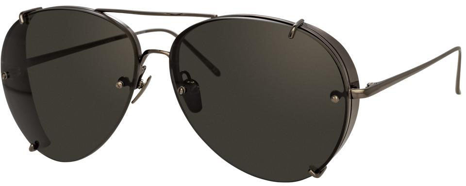 Color_LFL729C4SUN - Linda Farrow Peggy C4 Aviator Sunglasses