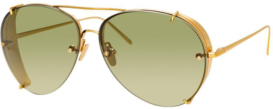 Color_LFL729C5SUN - Linda Farrow Peggy C5 Aviator Sunglasses