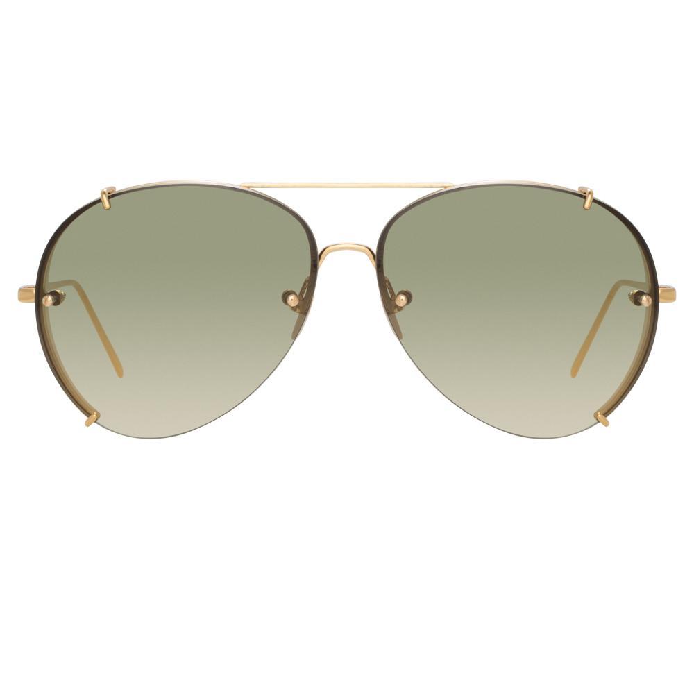 Color_LFL729C5SUN - Linda Farrow Peggy C5 Aviator Sunglasses