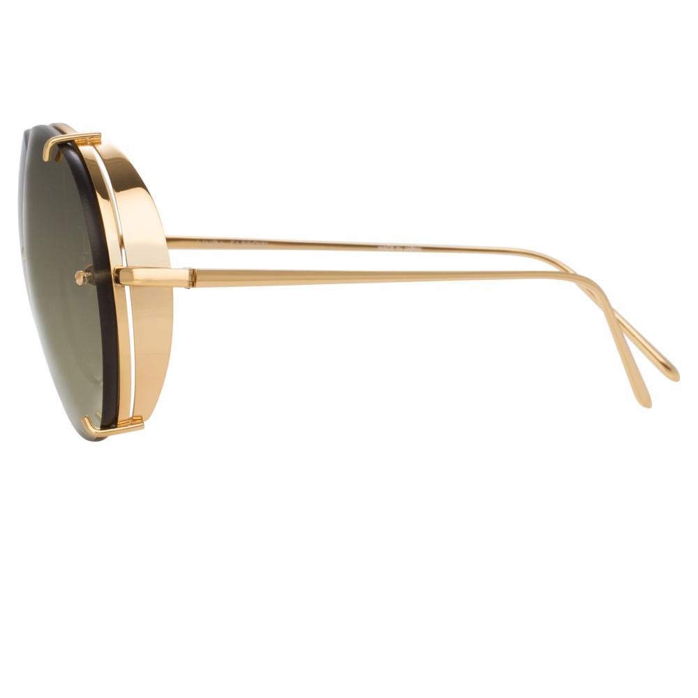 Color_LFL729C5SUN - Linda Farrow Peggy C5 Aviator Sunglasses