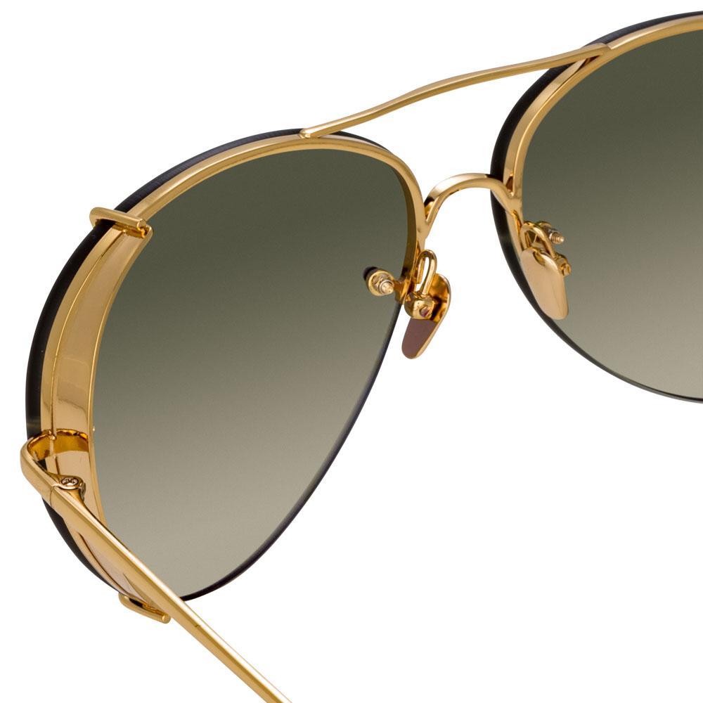 Color_LFL729C5SUN - Linda Farrow Peggy C5 Aviator Sunglasses