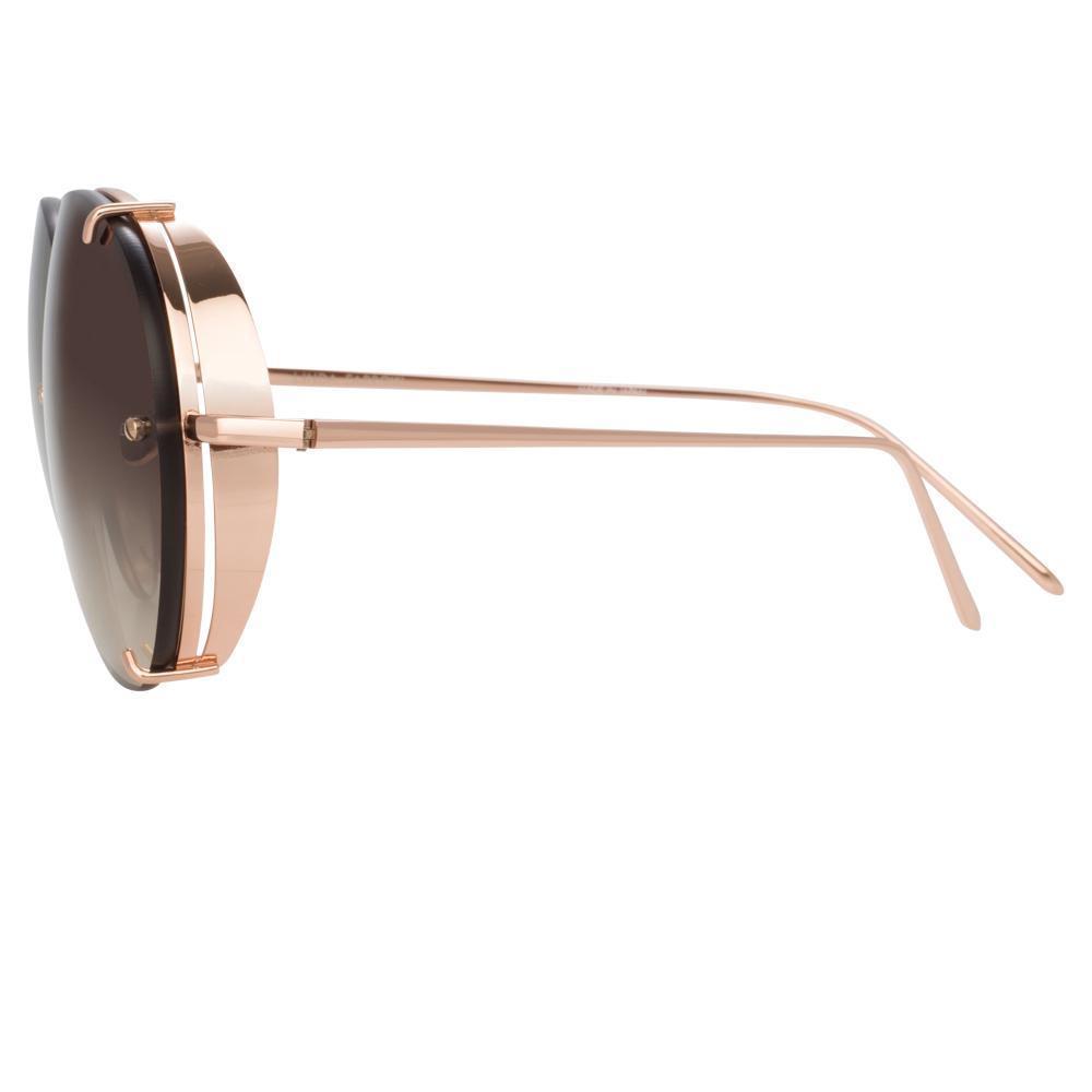 Color_LFL729C7SUN - Linda Farrow Peggy C7 Aviator Sunglasses