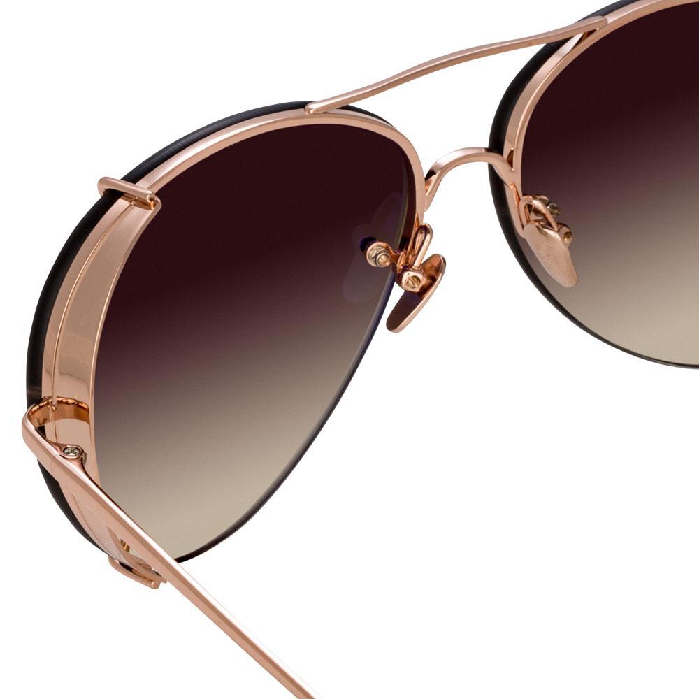 Color_LFL729C7SUN - Linda Farrow Peggy C7 Aviator Sunglasses