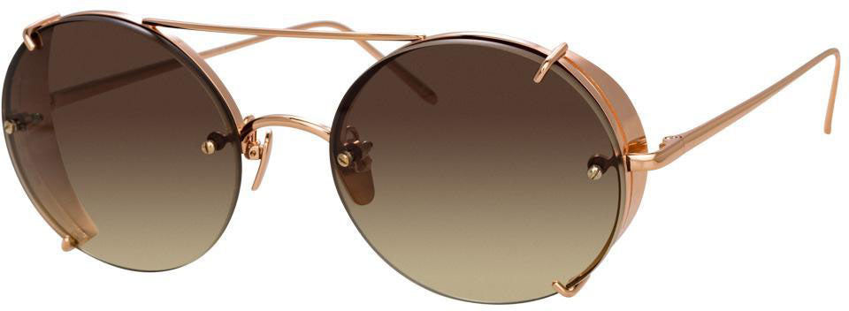 Color_LFL730C7SUN - Linda Farrow Grace C7 Oval Sunglasses