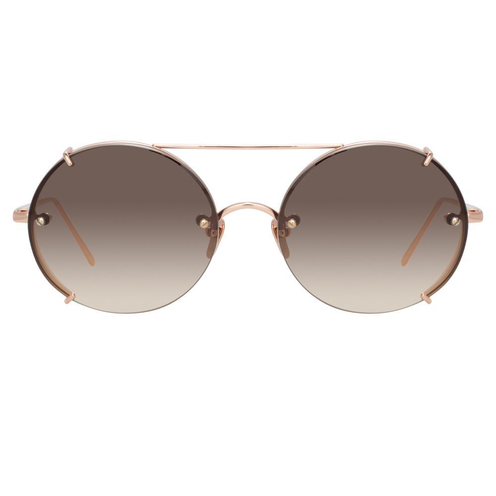 Color_LFL730C7SUN - Linda Farrow Grace C7 Oval Sunglasses