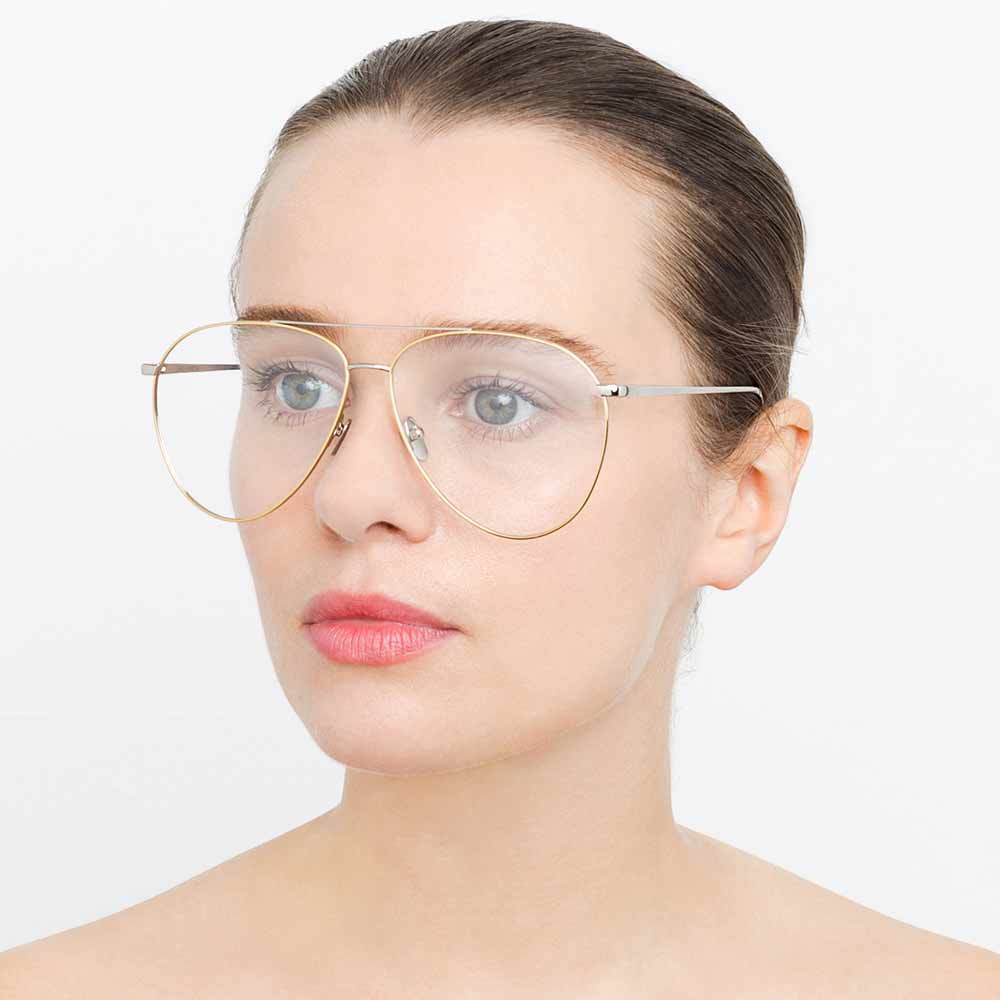 Color_LFL744C10OPT - Linda Farrow Kirk C10 Aviator Optical Frame