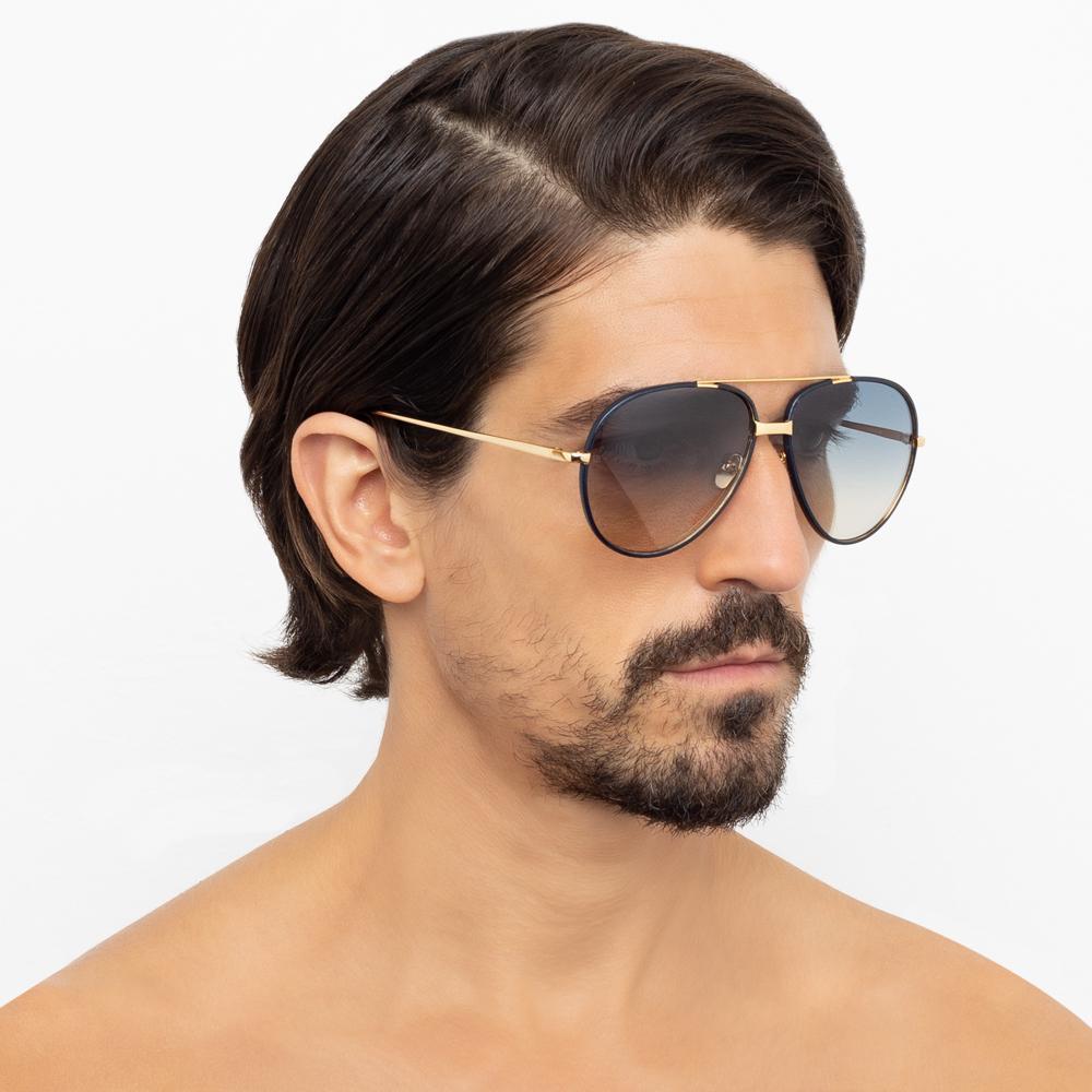 Color_LFL817C7SUN - Linda Farrow Salem C7 Aviator Sunglasses