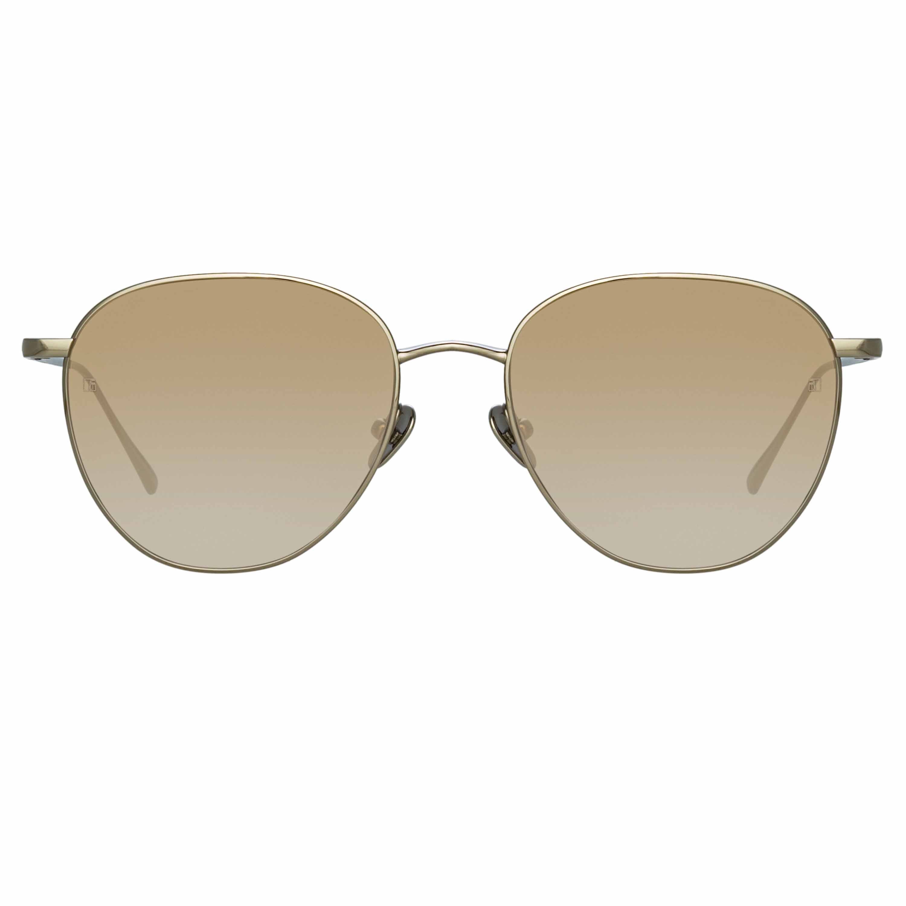 Color_LFL819C29SUN - Raif Square Sunglasses in White Gold and Sand
