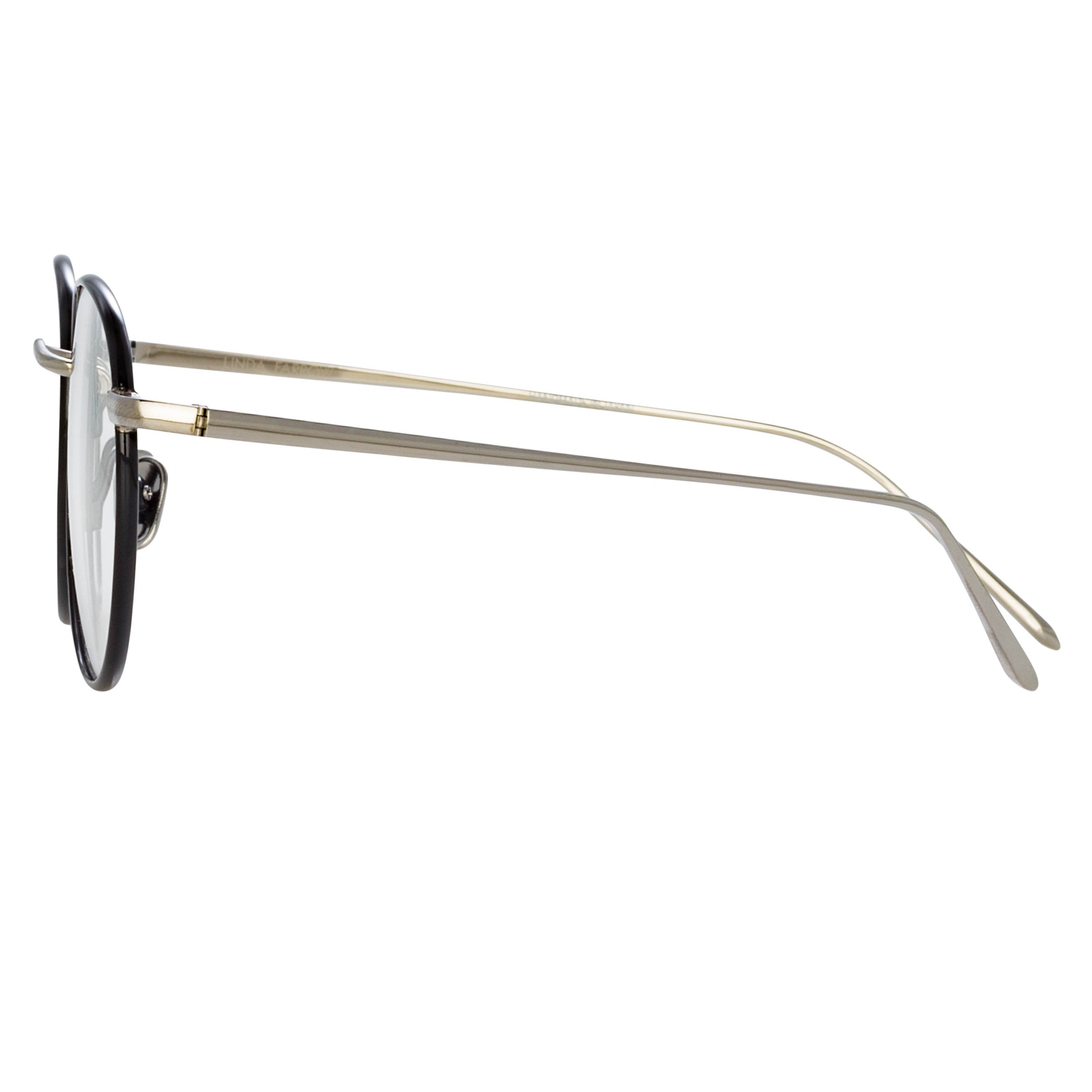 Color_LFL940C2OPT - Harrison Oval Optical Frame in Black and White Gold