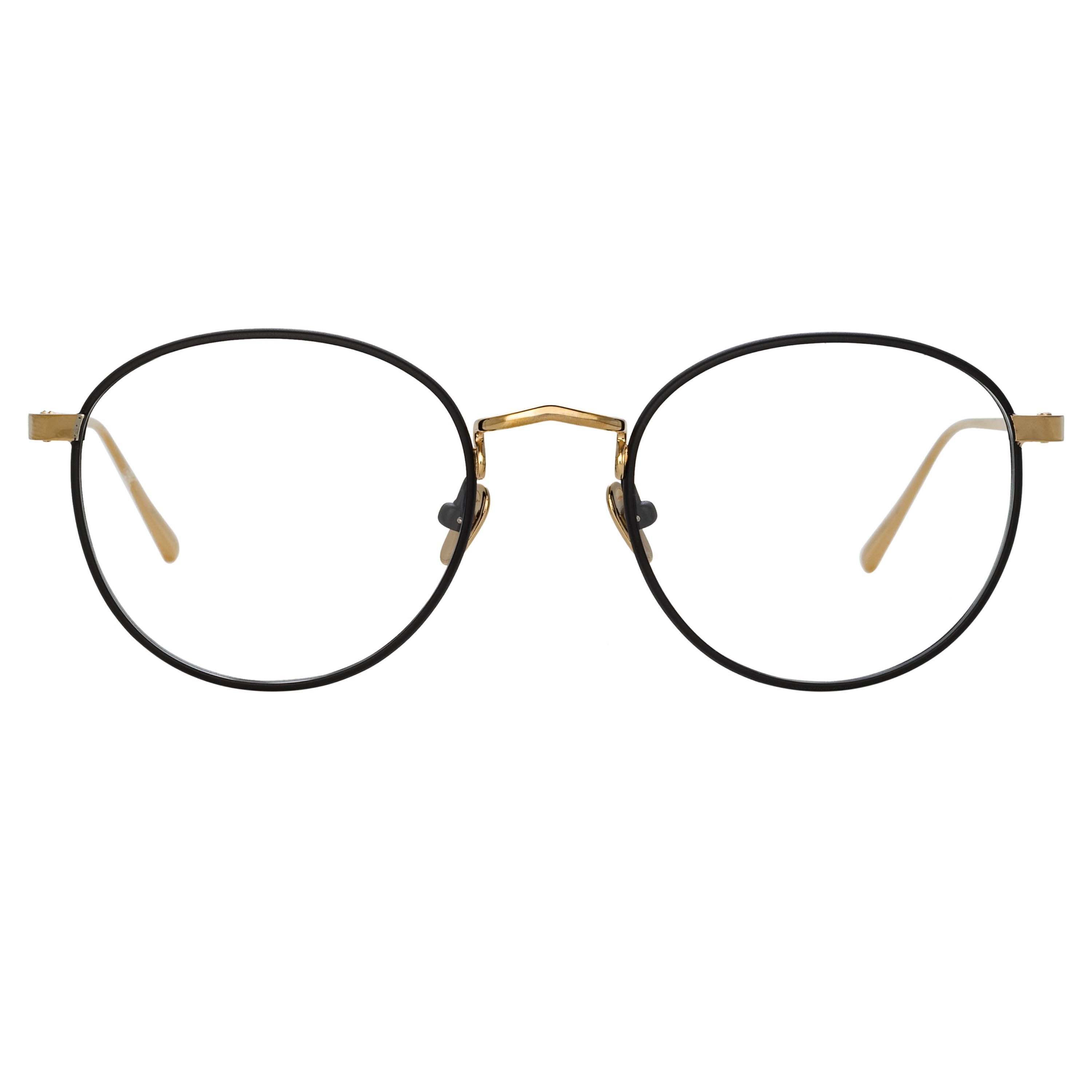 Color_LFL940C3OPT - Harrison Oval Optical Frame in Black and Light Gold