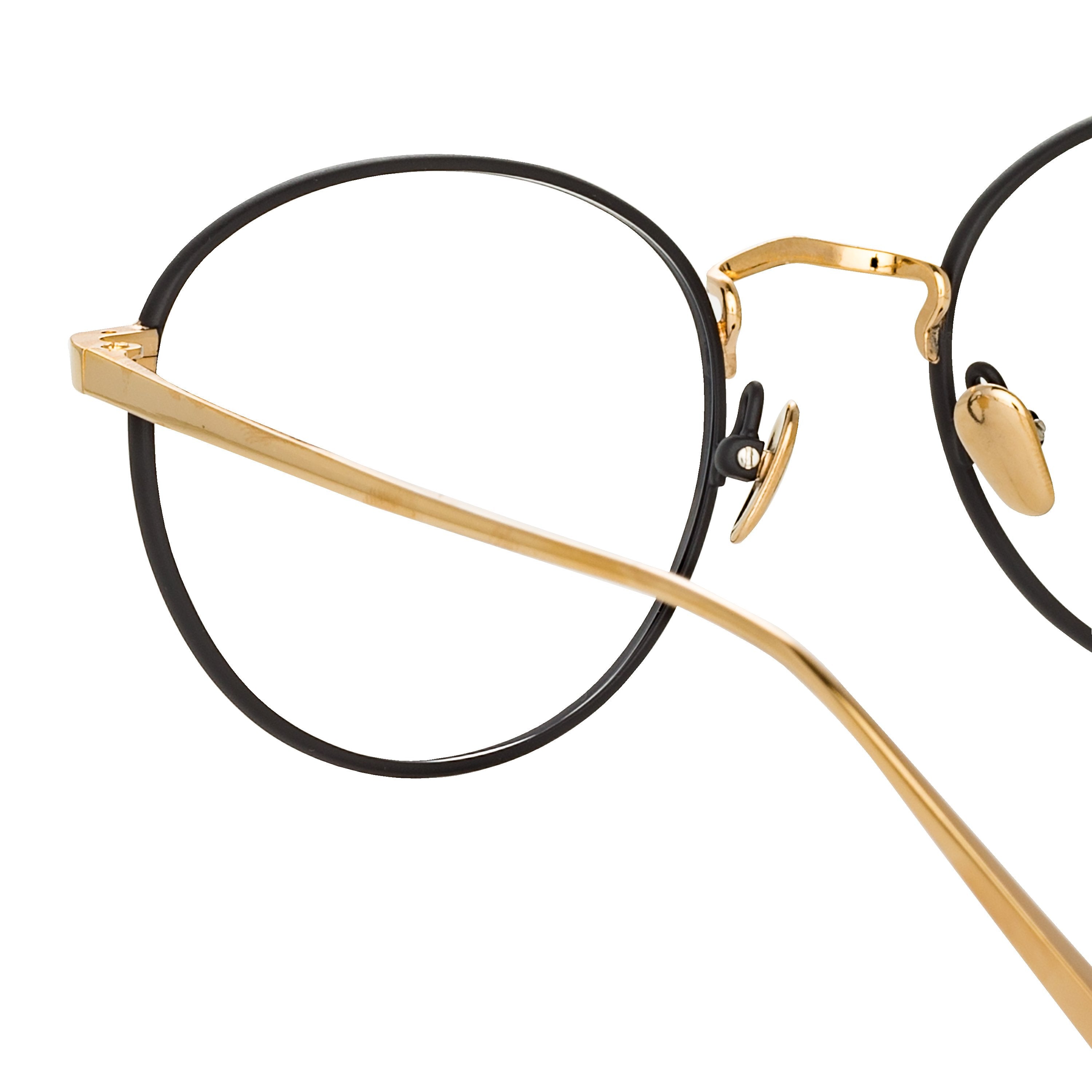 Color_LFL940C3OPT - Harrison Oval Optical Frame in Black and Light Gold
