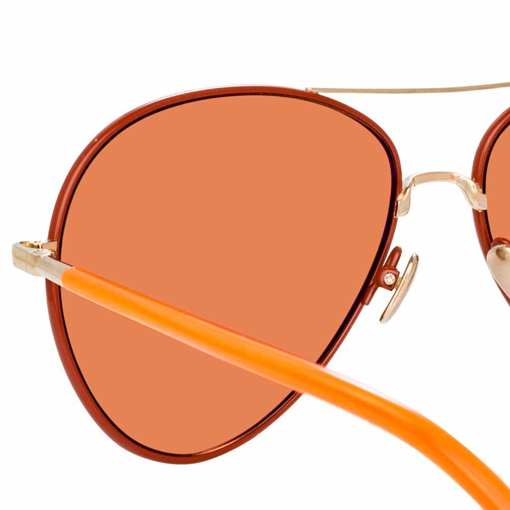 Color_LFL963C10SUN - Linda Farrow Diabolo C10 Aviator Sunglasses