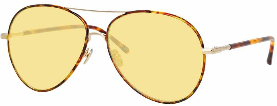 Color_LFL963C8SUN - Linda Farrow Diabolo C8 Aviator Sunglasses