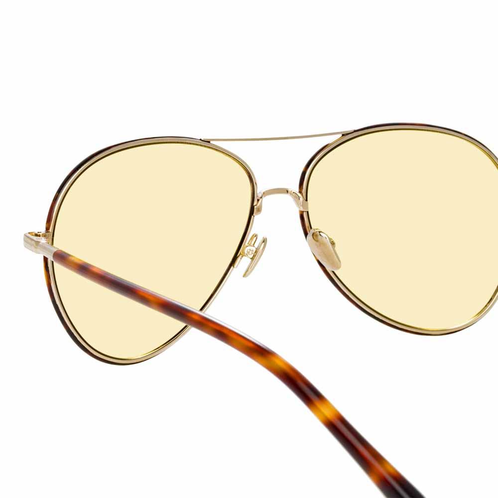Color_LFL963C8SUN - Linda Farrow Diabolo C8 Aviator Sunglasses