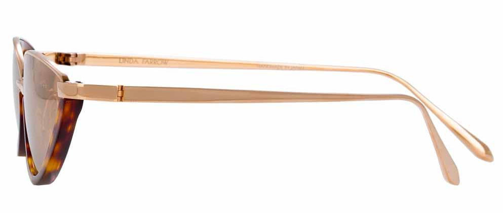 Color_LFL967C4SUN -  Daisy Cat Eye Sunglasses in Rose Gold and Rose Gold