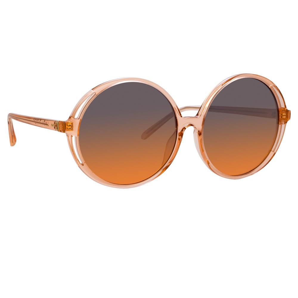 Color_LFL989C4SUN - Bianca Round Sunglasses in Orange