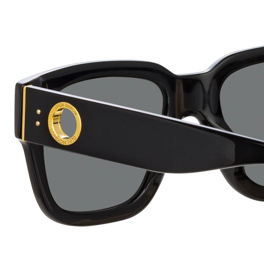 Color_LFLC1001C1SUN - Amber D-Frame Sunglasses in Black