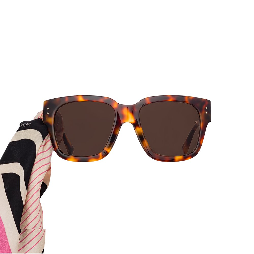 Color_LFLC1001C2SUN - Amber D-Frame Sunglasses in Tortoiseshell