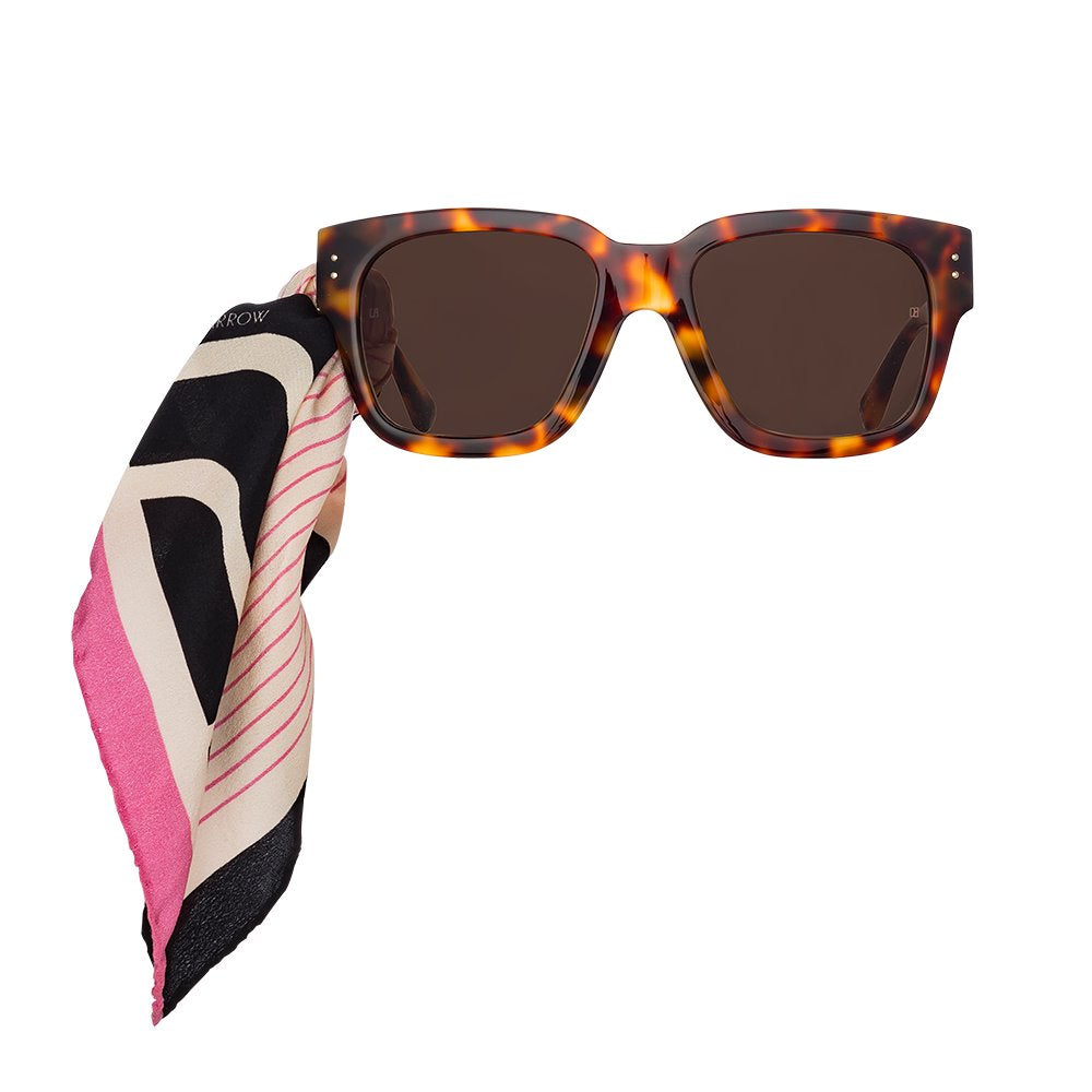 Color_LFLC1001C2SUN - Amber D-Frame Sunglasses in Tortoiseshell