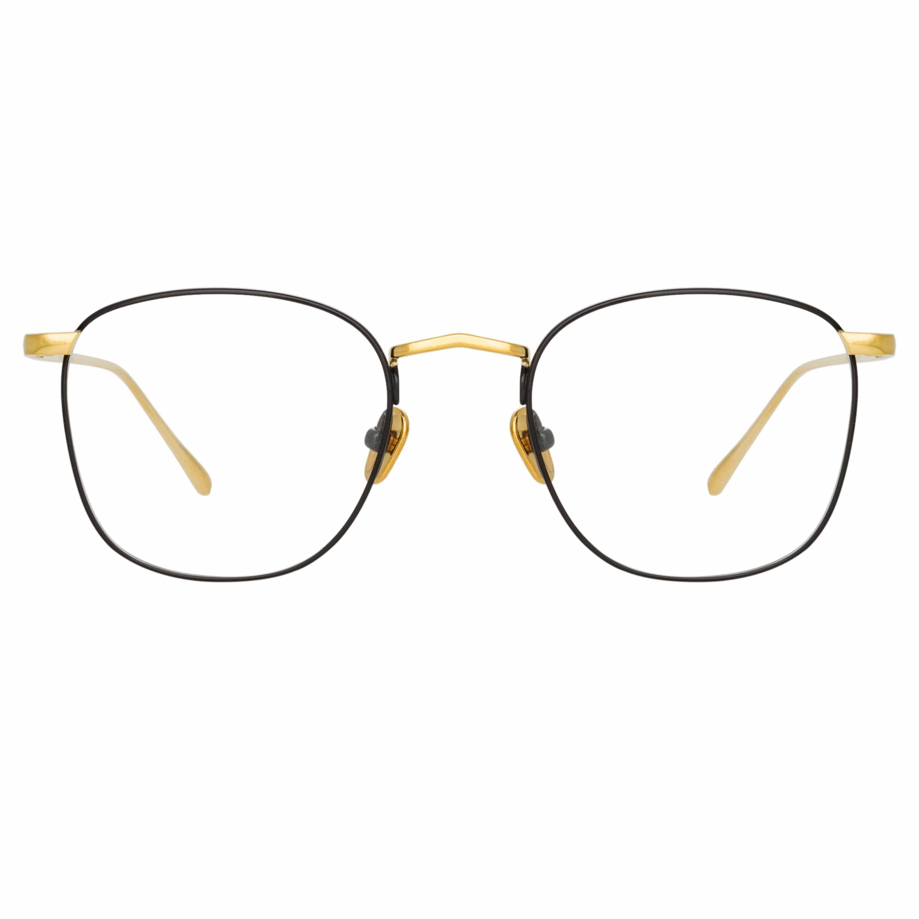 Color_LFLC479C18OPT - Simon Square Optical Frame in Yellow Gold and Black