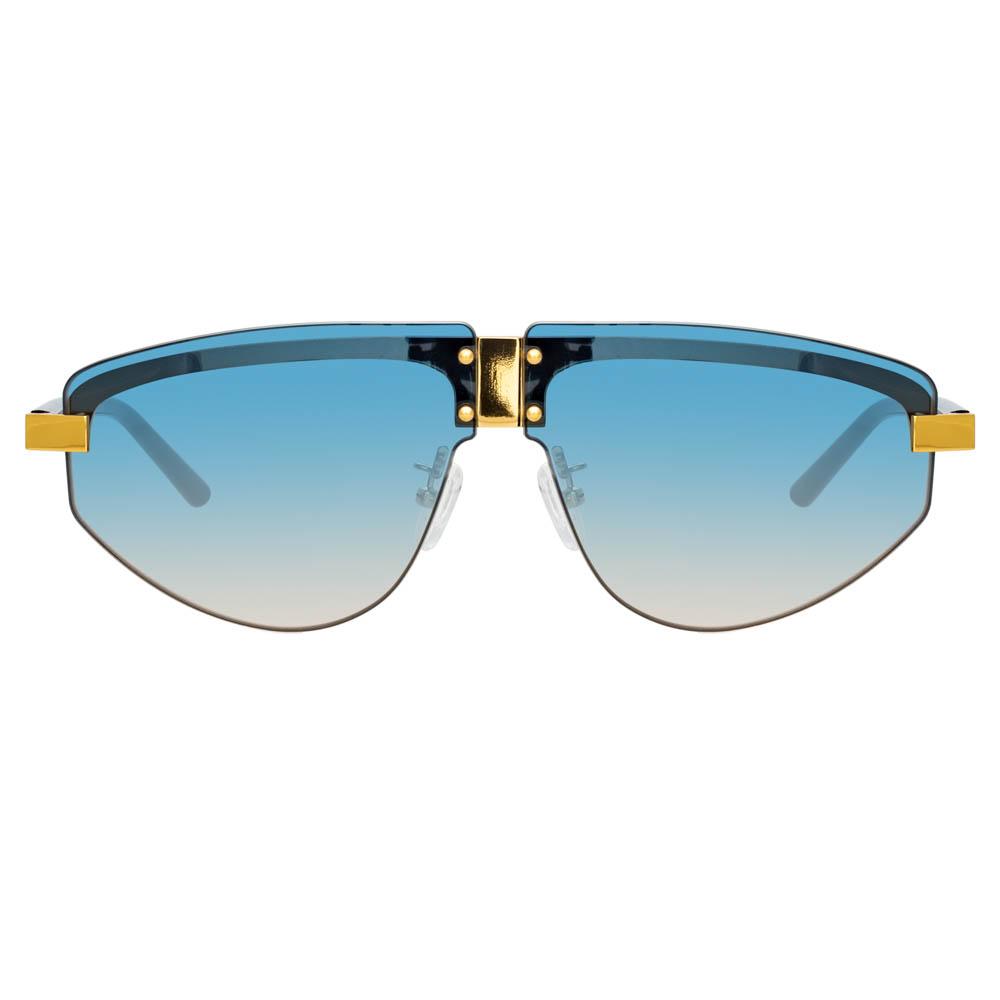 Color_MW253C3SUN - Matthew Williamson Hyacinth Aviator Sunglasses in Yellow Gold