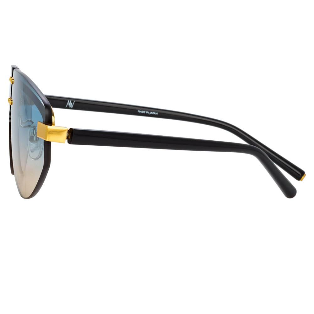 Color_MW253C3SUN - Matthew Williamson Hyacinth Aviator Sunglasses in Yellow Gold
