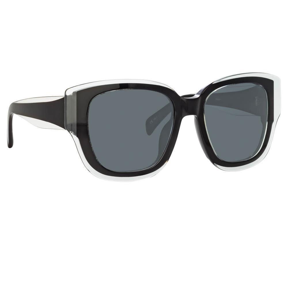 Color_MW261C1SUN - Matthew Williamson Senna D-Frame Sunglasses in Black and Green
