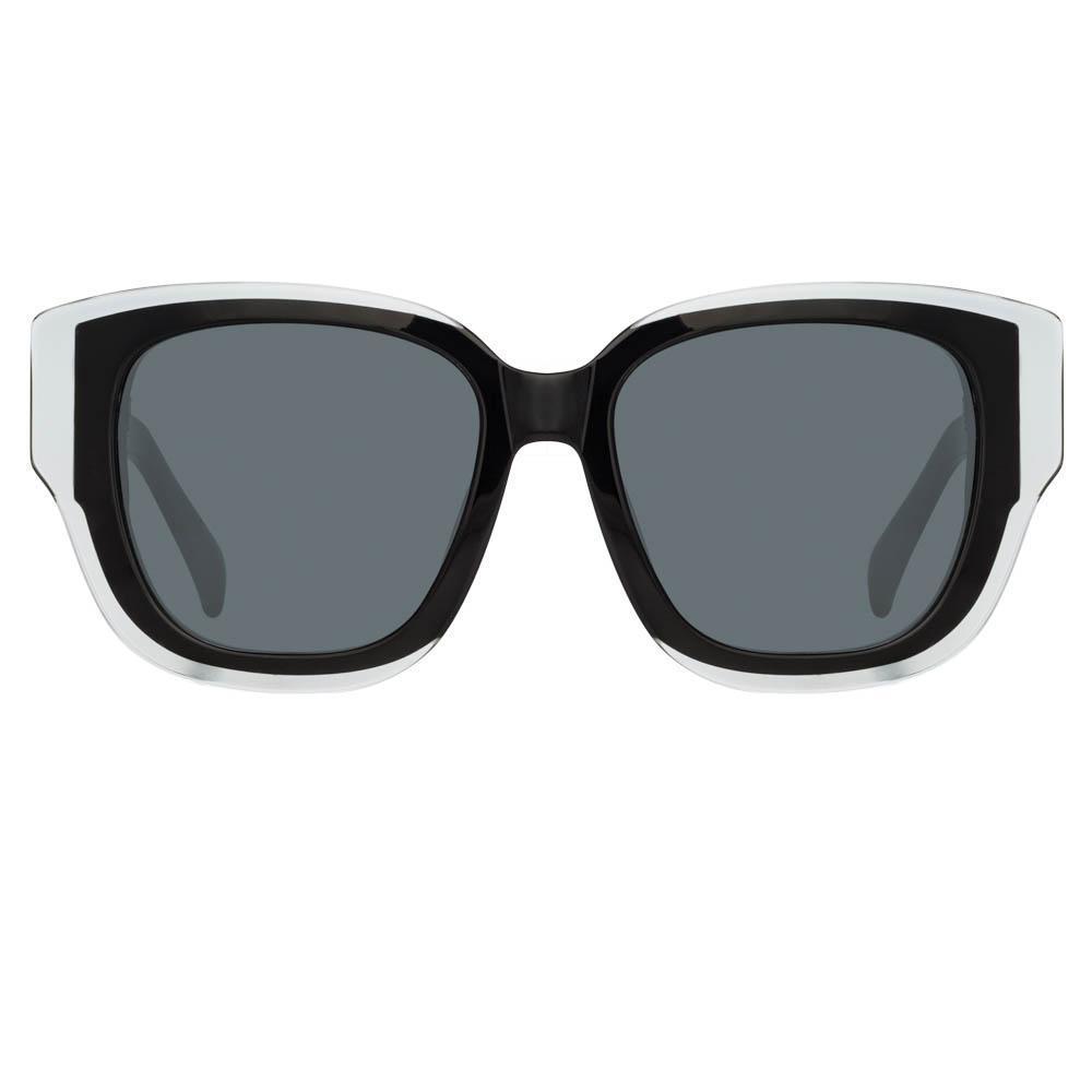 Color_MW261C1SUN - Matthew Williamson Senna D-Frame Sunglasses in Black and Green