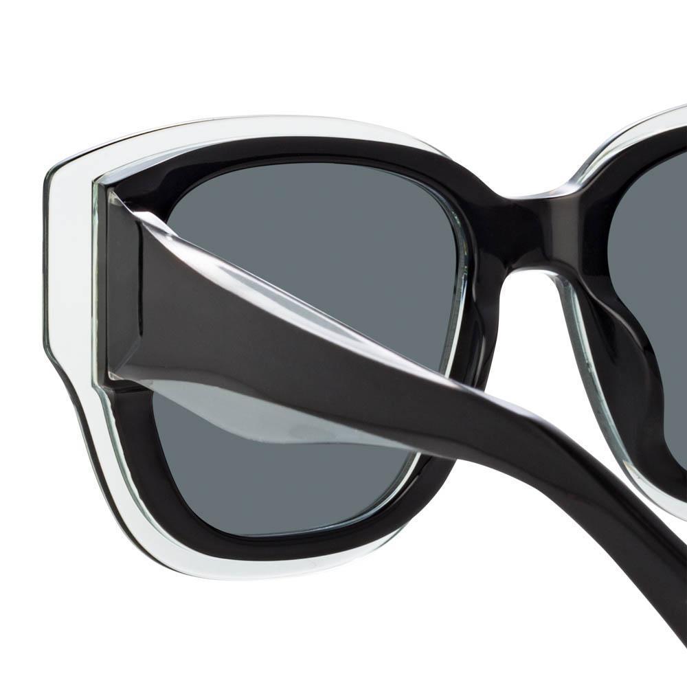 Color_MW261C1SUN - Matthew Williamson Senna D-Frame Sunglasses in Black and Green