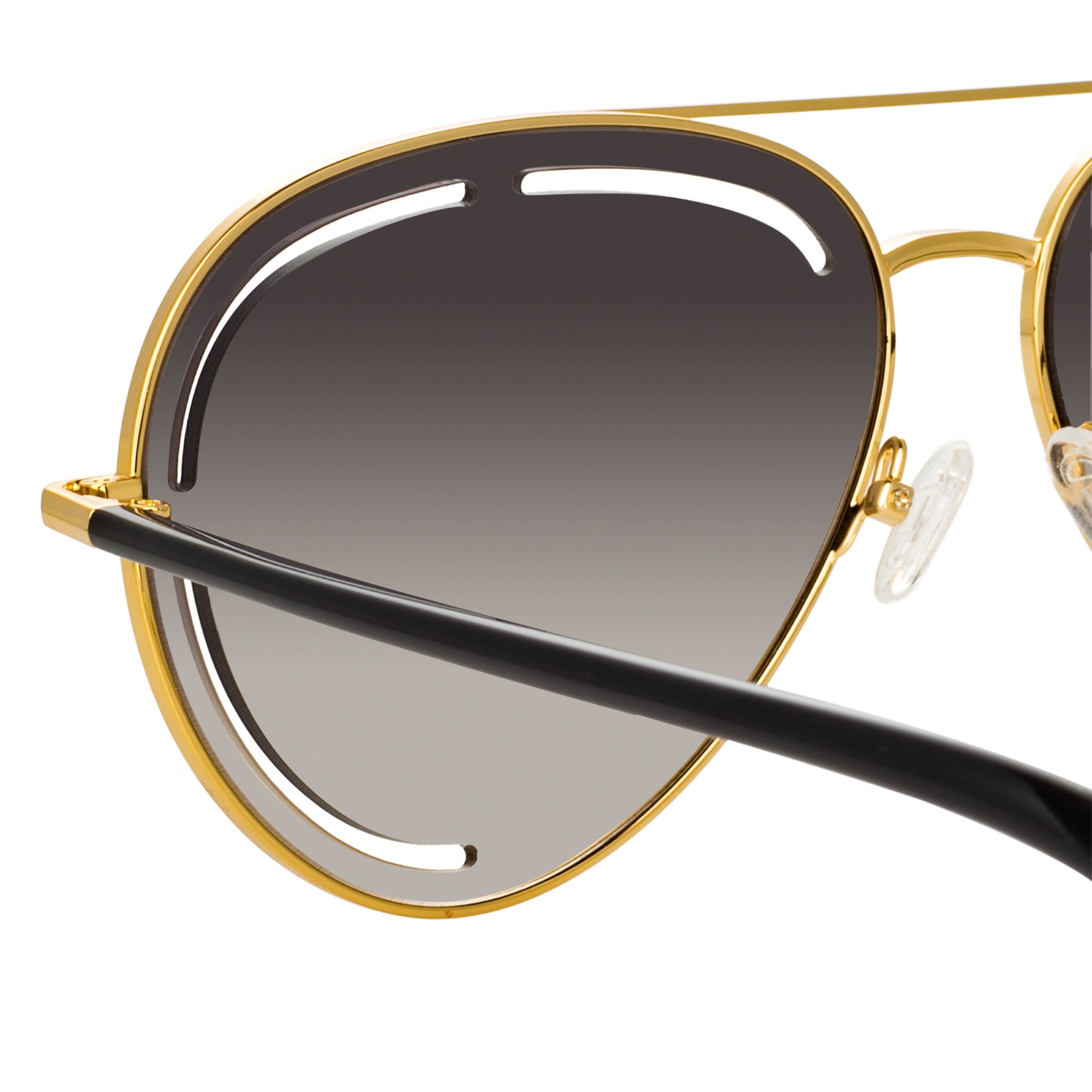 Color_MW264C1SUN - Matthew Williamson Foxglove Sunglasses in Yellow Gold