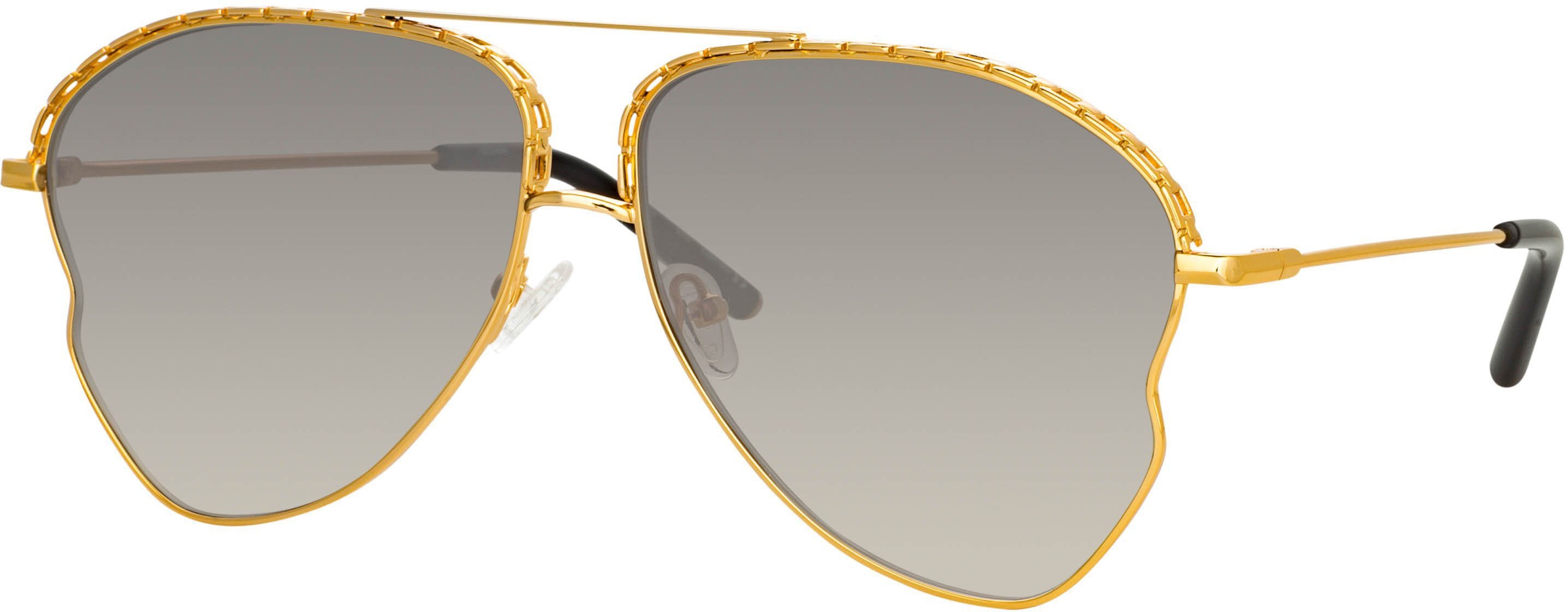 Color_MW272C1SUN - Matthew Williamson Lupin Sunglasses in Yellow Gold