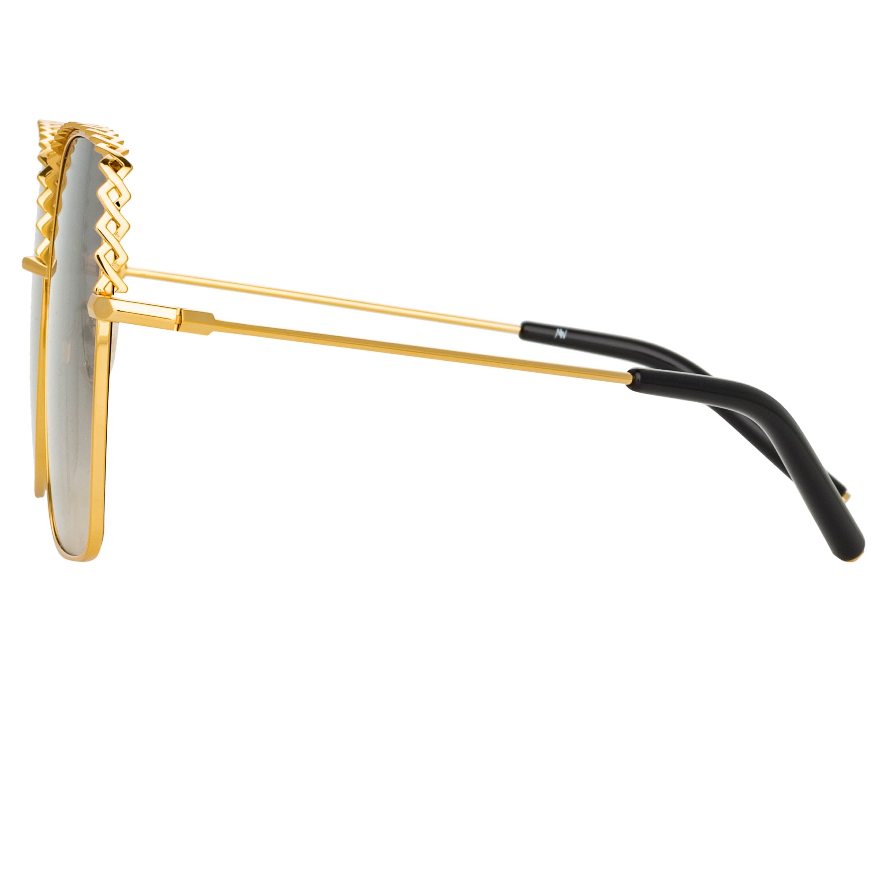 Color_MW276C1SUN - Matthew Williamson Clematis Sunglasses in Yellow Gold