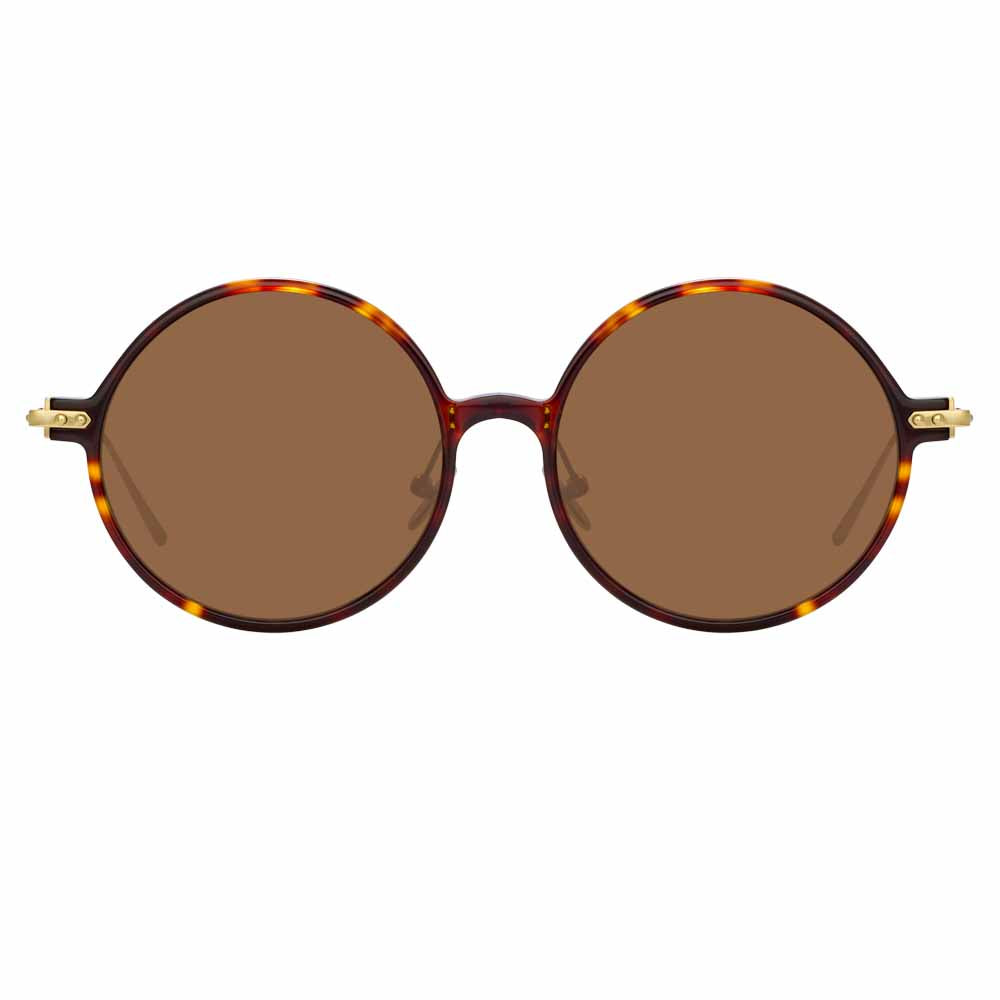 Color_LF09AC10SUN - Linda Farrow Linear Savoye A C10 Round Sunglasses